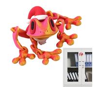 3D Printed Frog, 3.94x1.57in Articulated Magnetic Model, Animal Fridge Sticker, Authentic Lightweight Material, Fun Interactive Design for Christmas, Apartment, Dorm, Room, Classroom