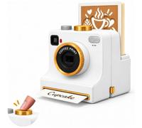 3D Printed Latte Art Camera,One-touch Coffee Printer Chocolate Foam Machine | Manual Printing Kit Powder Shaker with 4 Stencil Card,Mechanical Maker Barista for Cappuccino,Desserts,Home Cafe
