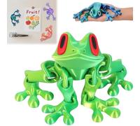 3D Printed Magnet Frog Toy, Frogs Refrigerator Magnets with Movable Multiple Joints, Jumping Poseable Frogs for Fridge Refrigerator Decorative