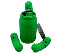3D Printed Pickle, Articulating Fidget Toy, 3,15 in Interactive Design Movable Juntas con Openable Mouth, Stress Relief Toy, Ideal para Fun Desk Accessory and Display