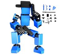 3D Printed Robot Figure - Versatile Unique Movable Action Figure, Changeable Flexible 3D Printed Set for Painting, Articulated Joints, DIY Assembly for Friends Photography Props Desktop Decoration