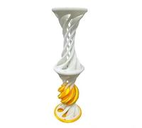 3D Printed Rotary Gear Fidget Ball Sensory Stress Relief Toy Mechanical Puzzle Sphere Desk Decor Focus Aid Gift Idea(Weiß)