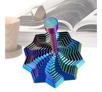 3D Printed Sensory Fidget Toy, Spiral Star Shapes, Stress-Relief Desk Gadget for Men, Women, Boys, and Girls, Durable and Portable, Focus Relaxation Tool for Home, Office, or Classroom