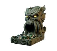 3D Printed Skull Castle Dice Tower Tabletop RPG Game Accessory Models Daily | Fair Randomization Hollow Out Nose Eyes Structure Land Smoothly In Tray Size 3.07x4.33 Inches