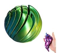 3D Printed Slime Ball Fidget Toy, Liquid Sensory Gear Ball, Twistable Stress Relief Desk Toy for Office & Home, Cool Fidget Gift for Adults (Green)