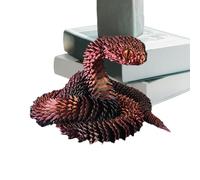 3D Printed Snake - Articulated Creative Desktop Ornament, Flexible Fidget M