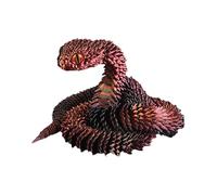 3D Printed Snake - Realistic Desk Toy for Adults | Flexible Articulated Model with Smooth Joints, Educational Collectible, Fun Stress Reliever for Home or Office Display Realistic Articulated Movement