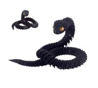 3D Printed Snake Toy - 3D Printed Fidget Animals, 2,5 pies realistas coleccionables 3Dd Printeed Snakee, flexible Articulated Fidget Toys For Kids, Snakes For Desk Home Decor