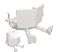 3D Printed Toilet Paper Holder Stand, Funny Cute Napkin Organizer, Bathroom and Kitchen Paper Storage, Sturdy Lightweight, Novelty Reading Feature, Practical Holder for Home, RV, Travel