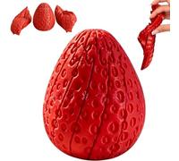 3D Printed Twisty Strawberry Fidget, Stress Reduce Toy with Smooth Rotating, Easter Basket Stuffers and Desk Toy for Adults, Unique Surprise Ornaments Gifts