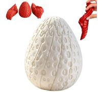 3D Printed Twisty Strawberry Fidget, Stress Reduce Toy with Smooth Rotating, Easter Basket Stuffers and Desk Toy for Adults, Unique Surprise Ornaments Gifts