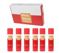 3D Printer Adhesive Glue, 6 Piece Anti Warp Glue Stick Set, Strong Build Plate Adhesion Tools, 5.5 Inches for Enhanced First Layer Grip, Print Success, Home, Office, Workshop Use