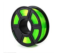 3D Printer Filament 1kg, PETG Transparent Filament 1.75mm, Good Light Transmission-Transparent red(Transparent Green)