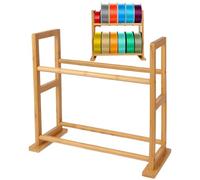 3D Printer Filament Holder, Spool Rolling Filaments Storage Bracket, Double-Tier Desk Organizer Stand Shelf with Non-Slip Base, Ideal for Workshop, Studio, Lab, Home, Office, Makerspace