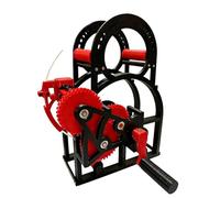 3D Printer Filament Respooler, Manual Spool Rewinder, Industrial Filament Respooler, Universal Wire/Welding Thread Winder, Smooth Rotation, for 1kg Spools, Wire with a Diameter (Red)