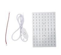 3D Printer LED Board with USB Cable, Abs Light Backlight Board Visual Enhancement Translucent Embossed 3D Printed Lamp Panel for X1 P1 A1 Series