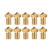 3D printer nozzle, 10 Uds., Compatible con boquilla E3D V5 V6 M6 roscada 0,2, 25, 3, 4, 5, 6, 8, 1,0mm for accesorios de impresora 3D Filamnet -V6 de 75mm,parts(1.0mm)