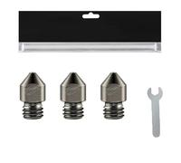 3D printer nozzle, Boquilla MK8 de acero endurecido de 0,4 mm, compatible con las impresoras 3D Ender3 Pro/Ender 3 V2/Ender 5/CR-10.,parts(3PCS,0.2mm)