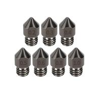 3D printer nozzle, Boquilla MK8 de acero endurecido, impresión de 0,4mm for piezas extrusora de impresora 3D Ender 3 V2 5 CR10, 1/5/10 Uds.,parts(5PCS,0.6mm)