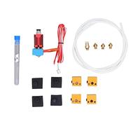 3D Printer Nozzle Kit 15PCS | High Temp Brass Nozzle & Aluminum Block Extrusion Head | 3D Printer Accessories for E3 / CR - 10 / Artillery | 0.4mm Nozzles with Maintenance Needles