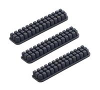 3d Printer Nozzle, Silicone Cleaning Brush, 3 Pieces Heat Proof Flexible Bristles Easy Cleaning Compact Lightweight Portable, Brush Cleaning Set for Home Office Work, 1.46 * 0.31Inches, Black