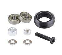 3d printer v-wheel, Kit de rueda POM Dual V con rodamientos 625ZZ 625RS for piezas de impresora 3D de perfil de aluminio de riel lineal con ranura en V(625ZZ Aluminum)