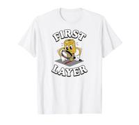 3D Printing First Layer Maker Humor Camiseta gráfica económica, Hombre, Blanco, XL