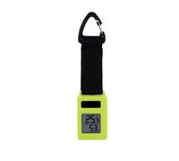 3D Printing Solar Temp Humidity Meter Solar + Button Cell CR032 30g Ultra-Light Digital Thermometer with Carabiner Clip Multi-Purpose Temperature Monitor for Camping Hiking Travel