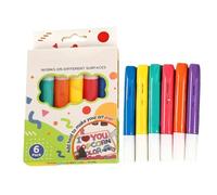 3D Puffy Fabric Markers - 6 Color Velvet Paint Pen Creative Art Set