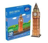 3D Puzzle Adultos Big Ben,Puzzles en 3D London Tower,13 Piezas Maquetas para Construir Adultos,Rompecabezas DIY para Adulto y Niños