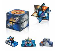 3D Puzzle Cube, 2 en 1 Cubo Mágico Estrella, Cubo de Estrella Mágica, Cubo 3D Infinito, Cubo Transformando Juguete Anti-Stres, Cubo de Velocidad para Niños y Adultos Juego De Entrenamiento Cerebral