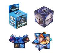 3D Puzzle,Gear Cube,magico 2 in 1, Cubo magico, Cubo Stellato, for Children and Adults,Set di cubi magici, giocattolo rilassante, gioco Educativo (XRS1-MF-XK)