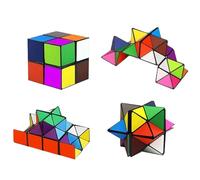 3D Puzzle,Gear Cube,magico 2 in 1, Cubo magico, Cubo Stellato, for Children and Adults,Set di cubi magici, giocattolo rilassante, gioco Educativo