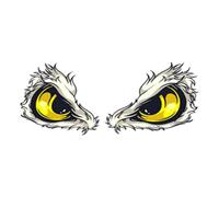 3D Reflective Eyes Decals - Night Safety Car Stickers with Adorable Design, Weatherproof Adhesive Durble Funny Decoration | Caution Graphic Accessories for Automotive, Truck, SUV, Motorcycle, Garage