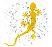 3D Reflective Gecko Car Sticker | 4.1x3.5 Inch, Blue/Red/White/Yellow/Green | Adhesive, Scratch Cover, Safety Warning | Rear Bumper Trunk Decal For Auto Truck SUV, Creative Gift For Driver