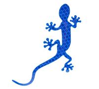 3D Reflective Gecko Car Sticker | 4.1x3.5 Inch, Blue/Red/White/Yellow/Green | Adhesive, Scratch Cover, Safety Warning | Rear Bumper Trunk Decal For Auto Truck SUV, Creative Gift For Driver