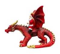 3D Resin Santa Riding Dragon Christmas Ornaments, Dragon Christmas Ornament