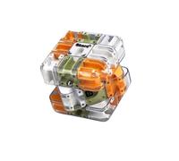 3D Rolling Ball Maze Cube, Large Labyrinth 3D Maze Cube, 7cm-High-Difficulty Puzzle Cubes - ABS, Fun Puzzle Game for Kids and Adults Logic Development (Orange)