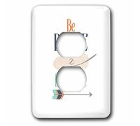 3D Rose Be Brave Little One 2 Tapas de Enchufe, Multicolor