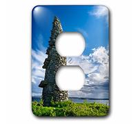 3D Rose Isle of Lewis, Land Raiders Monument. Scotland 2 Tapas de Enchufe, Multicolor