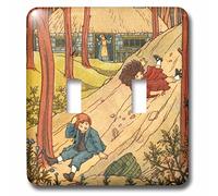 3D Rose LSP_222025_2 Jack and Jill - Ilustración victoriana para cuaderno con interruptor doble, multicolor