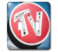 3d Rose LSP_230774_2 viejo señal de TV, Mitchell, Illinois, EE. UU. Route 66 - Interruptor de doble pulsador, multicolor