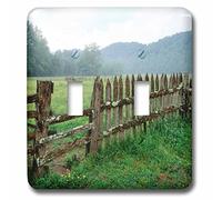 3D Rose LSP_231607_2 USA, Tennessee, North Carolina, Road in Smoky Mountains, National Park Interruptor doble de palanca, multicolor