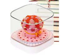 3D-Rosen-Tischkalender 2026 | Kreative Schreibtischdekoration als Notizblock | Künstlerische Papierskulptur als Ornament | Für Büro, Zuhause, Schlafzimmer, Tisch, Bücherregal, Studentinnen, Mädchen, F