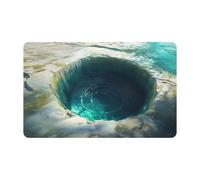 3D Rug Realistic Trap Bottomless - Hole Door Pad 3D Area Rugs Optical for