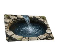 3D Rugs Optical Illusion - Home Decor, Trap Optical Illusion Bottomless Non-Slip Doormat | Indoor/Outdoor for Door Entrance Bathroom Stairs Playroom Living Room or Area Decoration (A,11.81*15.74in)