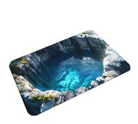 3D Rugs Optical Illusion - Home Decor, Trap Optical Illusion Bottomless Non-Slip Doormat | Indoor/Outdoor for Door Entrance Bathroom Stairs Playroom Living Room or Area Decoration (H,15.75*23.62in)