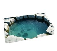 3D Rugs Optical Illusion - Home Decor, Trap Optical Illusion Bottomless Non-Slip Doormat | Indoor/Outdoor for Door Entrance Bathroom Stairs Playroom Living Room or Area Decoration (D,19.68*31.49in)