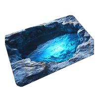 3D Rugs Optical Illusion - Home Decor, Trap Optical Illusion Bottomless Non-Slip Doormat | Indoor/Outdoor for Door Entrance Bathroom Stairs Playroom Living Room or Area Decoration (C,15.75*23.62in)