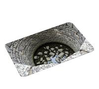 3D Rugs Optical Illusion - Home Decor, Trap Optical Illusion Bottomless Non-Slip Doormat | Indoor/Outdoor for Door Entrance Bathroom Stairs Playroom Living Room or Area Decoration (E,19.68*31.49in)